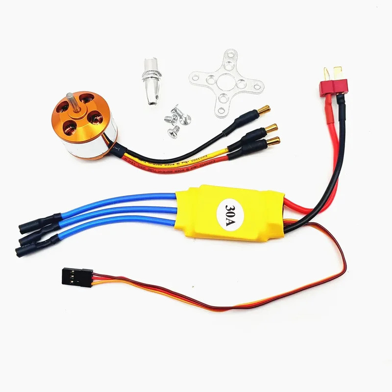 XXD A2212 2212 1000KV 1400KV 2200KV 2450KV มอเตอร์ไร้แปรง 30A Brushless ESC มอเตอร์ควบคุมความเร็วสํา