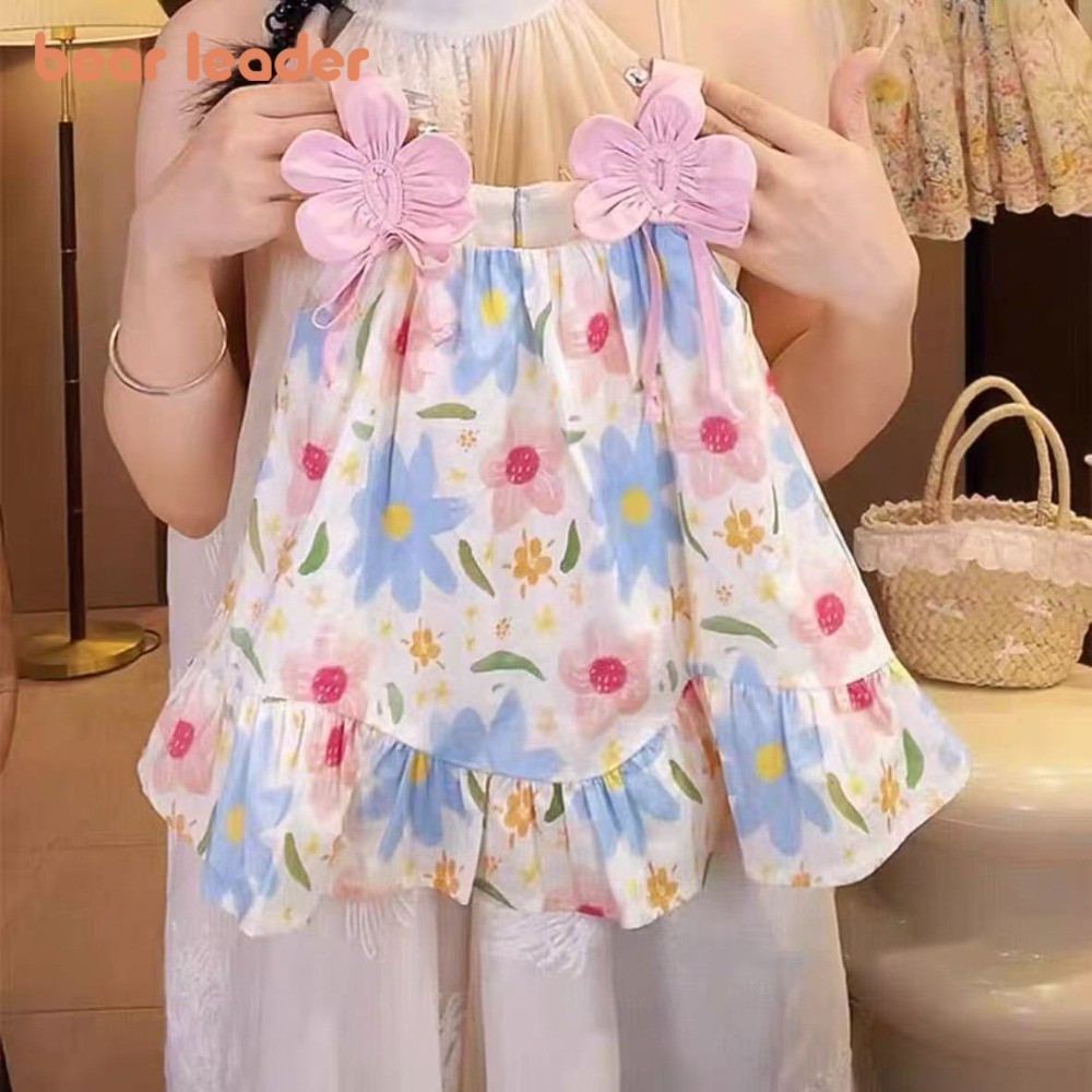 เสื้อเด็กลายดอกไม้ 3D เหมาะสำหรับวันหยุดและชายหาด