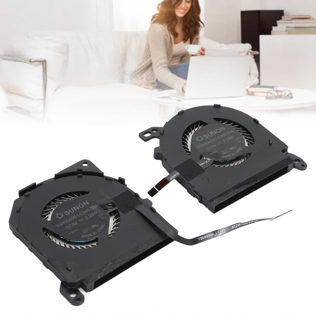 พัดลมระบายความร้อนแล็ปท็อปเปลี่ยนคูลเลอร์เข้ากันได้กับโยคะ 900 13ISK 13ISK2 80UE 80MK สําหรับ