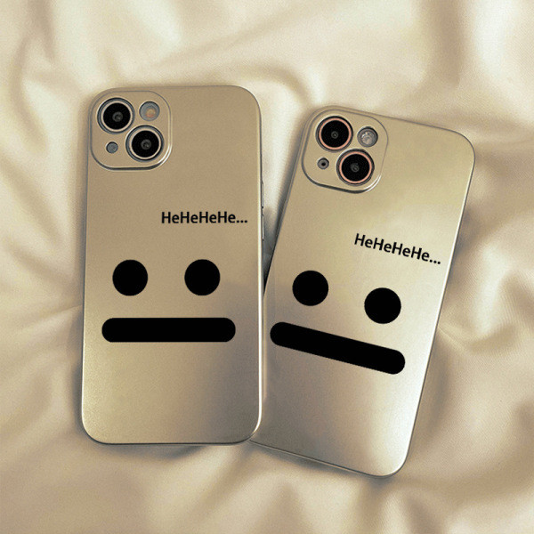 เหมาะสําหรับ iphone14/15promax เคสโทรศัพท์ระดับไฮเอนด์สไตล์ใหม่เรียบง่าย 11/12/13 Ha Ha Ha Ha Emotic