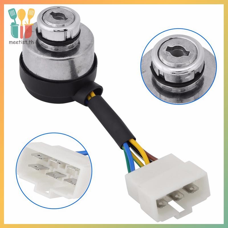 MEET 4/6 ลวดWAY เครื่องกําเนิดไฟฟ้าเบนซินจุดระเบิดเริ่มต้นกุญแจล็อคสวิทช์สําหรับ 2-3KW 168F และ 5-8k