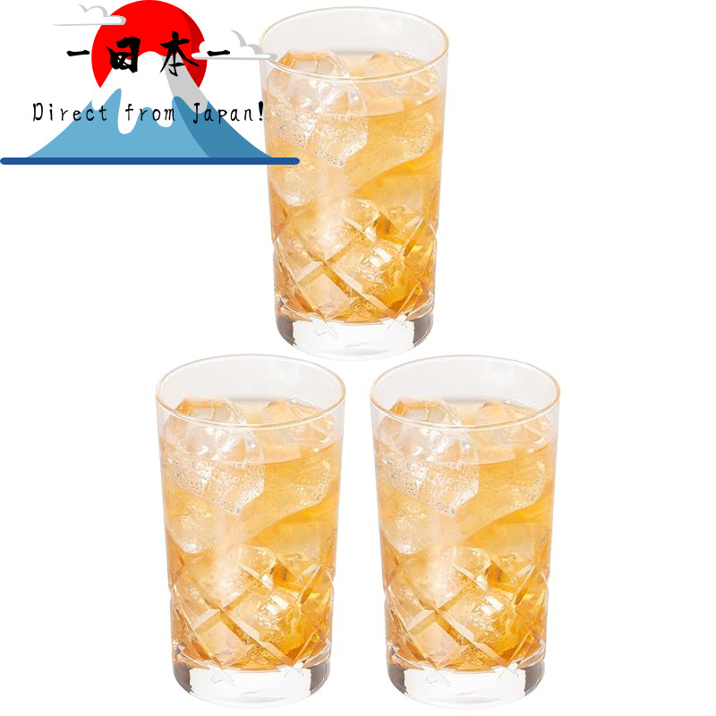 [Direct from Japan]
Oriental Sasaki Glass Tumbler Glass Cresta 8 Tumbler 260ml Set of 3 Made in Japa