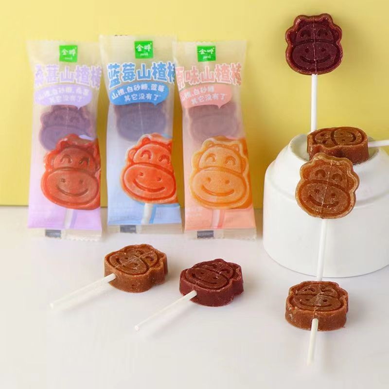 2025 สินค้าใหม่ Jin Ye Hawthorn Lollipop เด็กอาหารเรียกน้ําย่อยของว่างบลูเบอร์รี่ดั้งเดิม Mulberry H