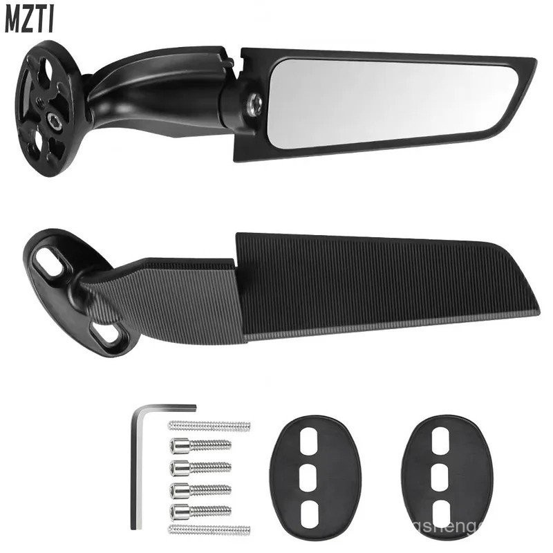 YAMAHA YZF R15 R125 R25 R3 V3 R65 รถจักรยานยนต์ดัดแปลงลมปีกปรับหมุนกระจกมองหลัง