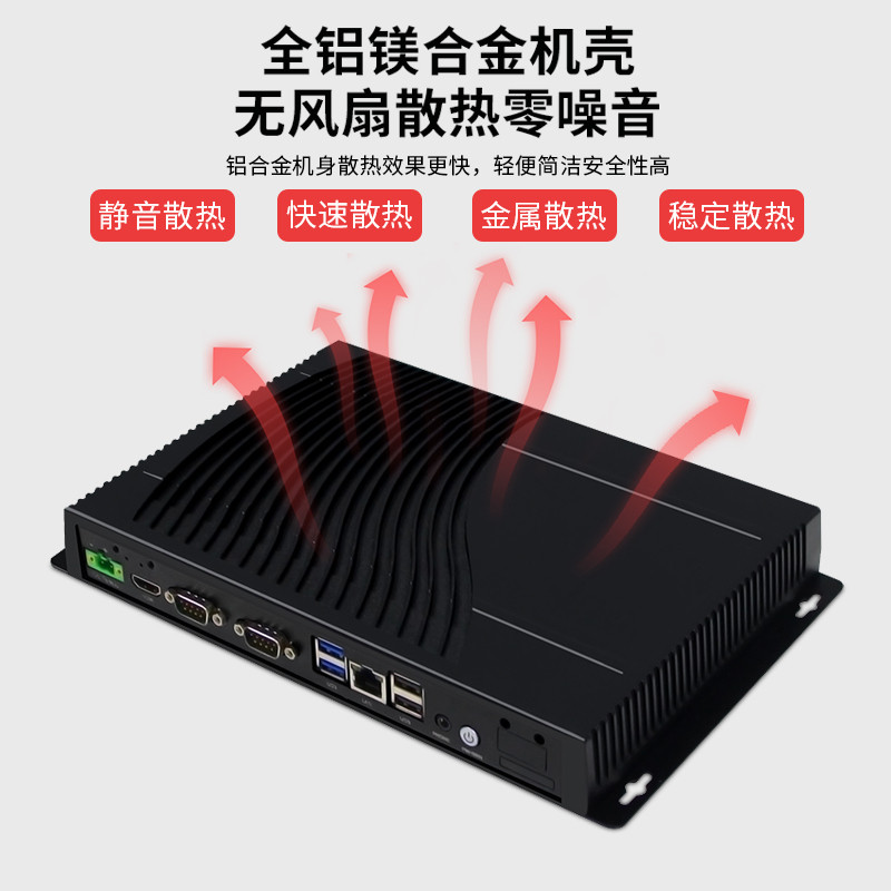 Mini Host Core i3 เครื่องควบคุมอุตสาหกรรมขนาดเล็ก Fanless