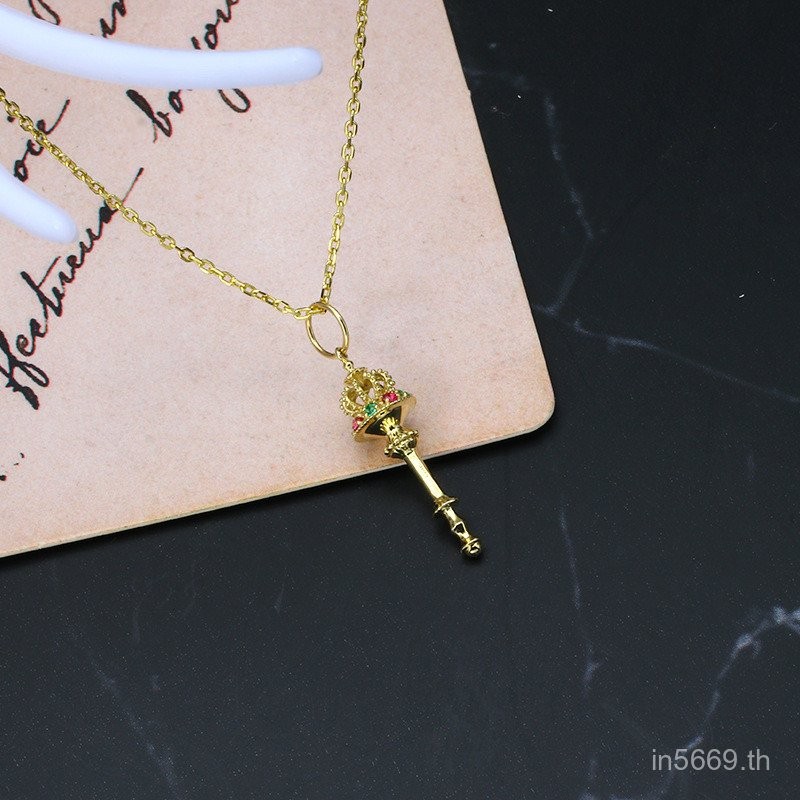 สร้อยคอทองคำ 19 ปี 9K พร้อมจี้เครื่องประดับสไตล์หรูหรา