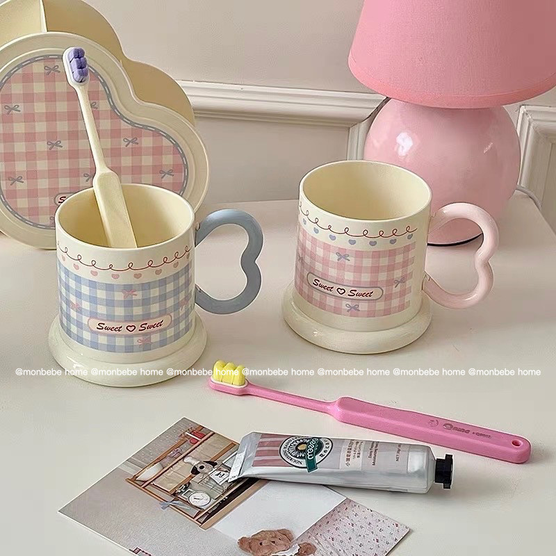 แก้วใส่แปรงสีฟัน บ้วนปากแก้ว ins รักษาสุขอนามัยช่องปาก พร้อมส่ง！！！