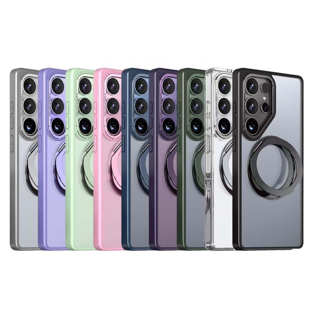 DECON DC04-STAND เคส S25 Ultra / S24 Ultra / 24fe / S23 Ultra Case หลังขุ่น ขาตั้งหมุน 360องศา