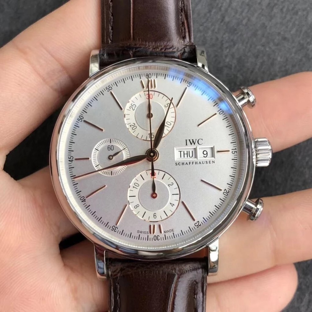 1: 1 คุณภาพสูงมาตรฐานต้นฉบับจริง Shot ZF นาฬิกา IWC IWC IWC Botao Fino Timer Series IW391001เครื่องจ