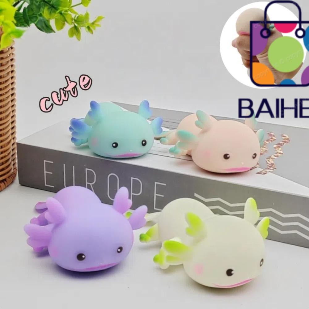 BAIHEE ของเล่นบีบ, การออกแบบยืดน่ารัก Axolotl การ์ตูนปลา Squishy ของเล่น, ผ่อนคลาย Fidget ตุ๊กตาหลาย