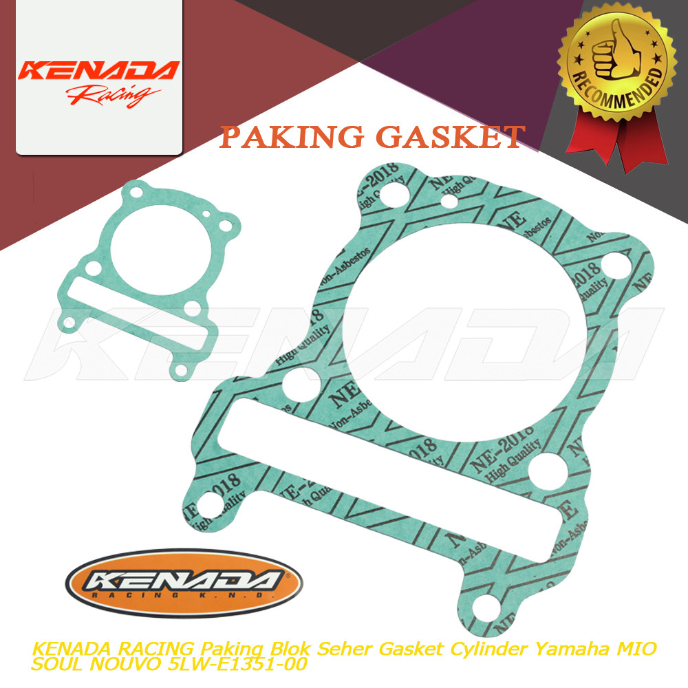 KENADA RACING MIO บล็อกปะเก็น กระบอกปะเก็นลูกสูบ Yamaha MIO SOUL NOUVO 5LW-E1351-00