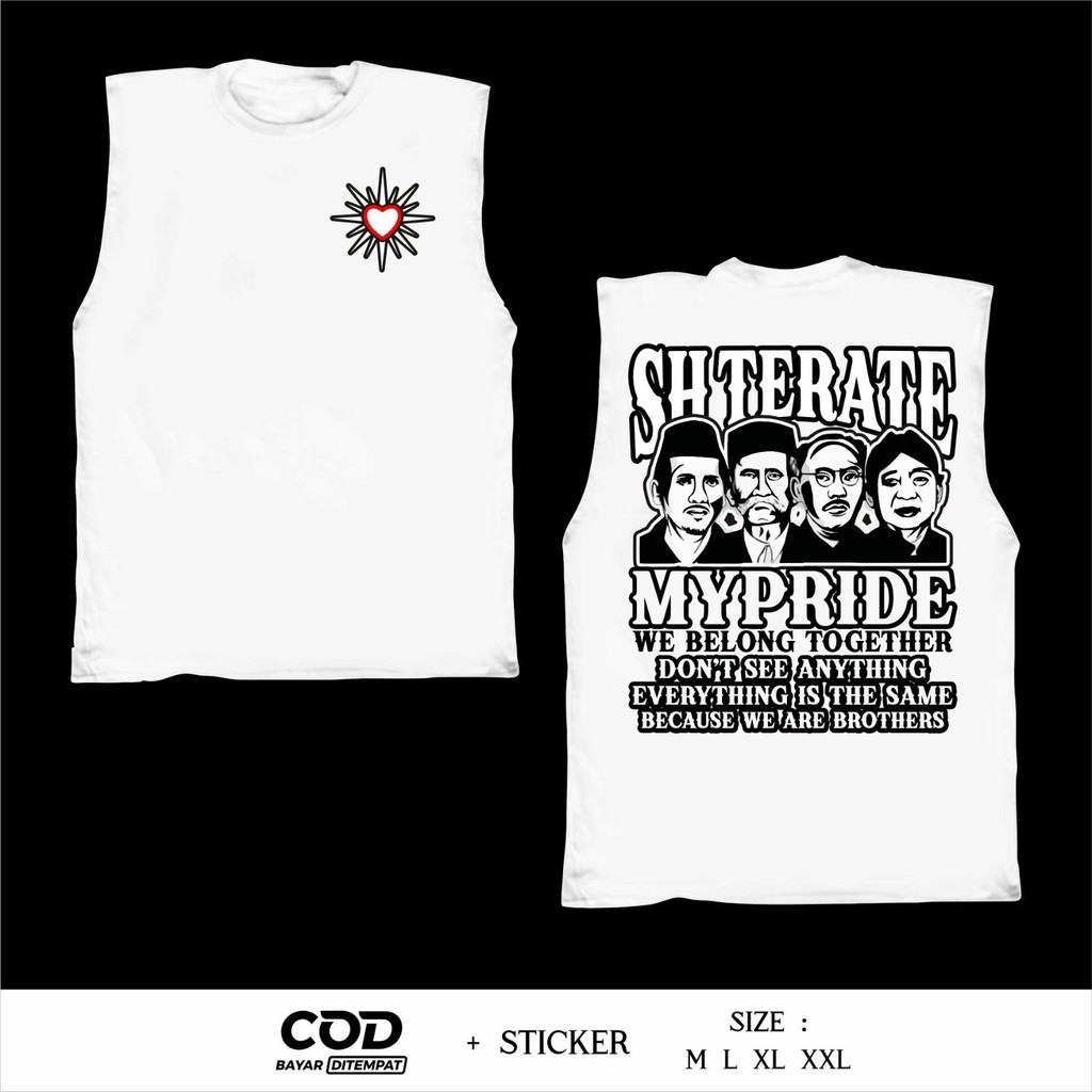 【เสื้อกั๊กแขนกุด】 เสื้อกล้าม PSHT SH Terate My Pride We Belong Together สกรีนลาย Dtf พิมพ์เสื้อยืดแข