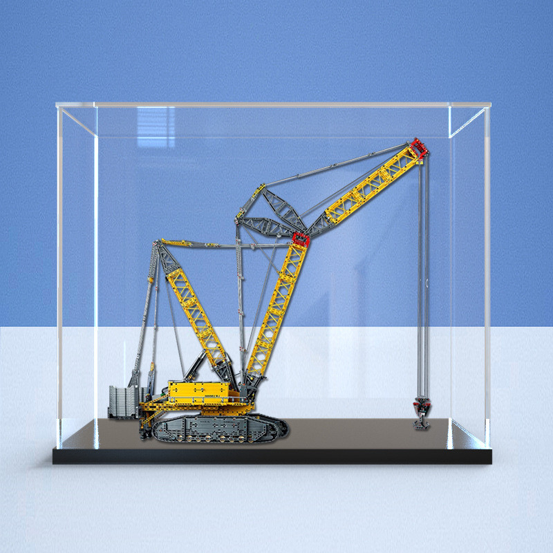 กล่องแสดงอะคริลิคเหมาะสําหรับเลโก้ 42146 Liberty Track Crane Machinery Set HD Storage Box⭐⭐