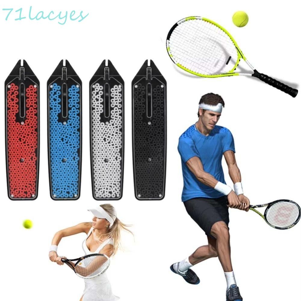 LACYES Tennis Cross String Saver, โช้คอัพล็อค String Saver, แบบพกพาแบดมินตันเปลี่ยนน้ําหนักเบา Strin