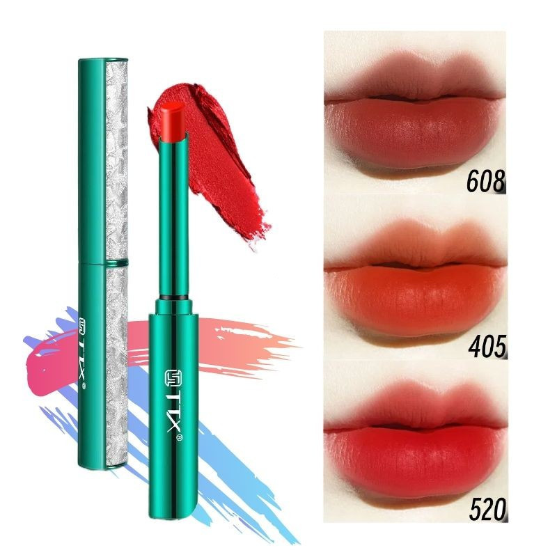 Oriental Selection#Vintage Thin Tube Lipstick Non-Stick Cup Non-Fading Waterproof Lipstick Niche Bra