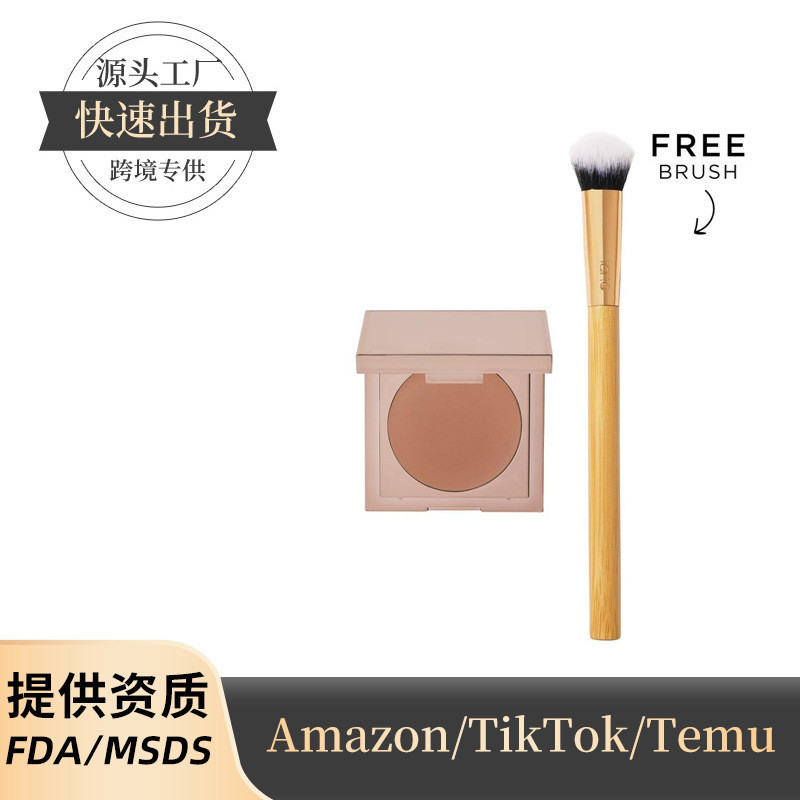 คอนซีลเลอร์ Claw Brush Bevel Design Applicable Non-Marking Fit Skin Contour No Gap Application Effec