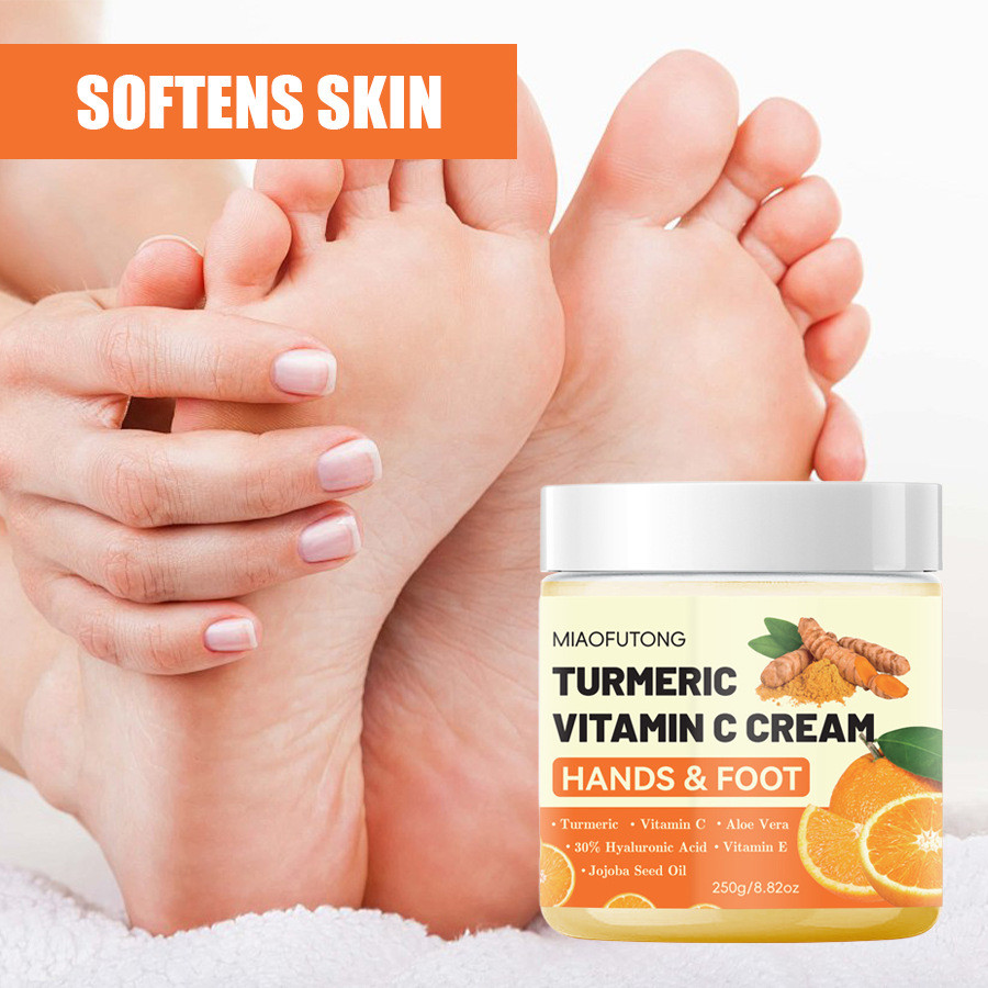 Hot Sale#In Stock Turmeric VC Hand and Foot Care Cream Deep Moisturizing Hydrating Nourishing Repair