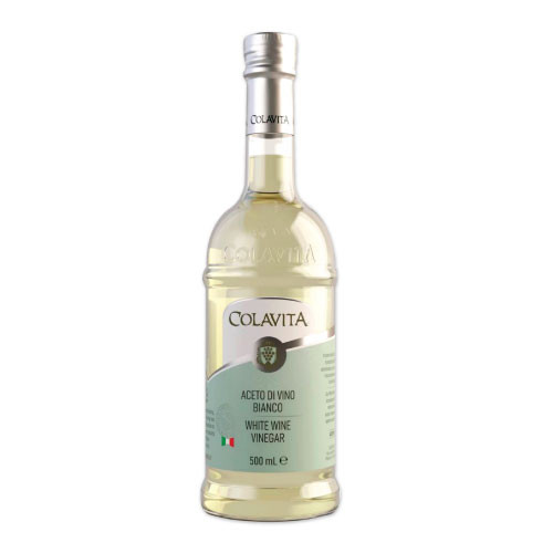 โคลาวิต้า น้ำส้มสายชูหมักจากไวน์ขาว ขนาด 500 มล./ขวด WHITE WINE VINEGAR 500ML/BOT