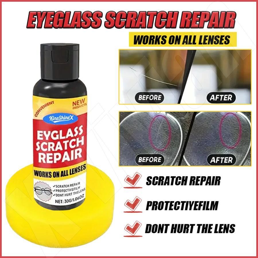 แว่นตา Scratch Repair Wax เลนส์ Scratch Remover Wax สําหรับแว่นตายาวนานแว่นตาทําความสะอาดอุปกรณ์ cae