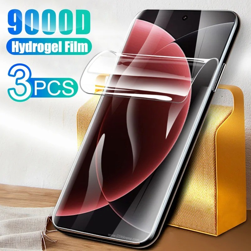 3 ชิ้นป้องกันหน้าจอป้องกันแสงสีฟ้าฟิล์มนุ่มสําหรับ Xiaomi 17 14 15S 15 15T Ultra Pro Max HD Clear Soft Hydrogel ฟิล์มสําหรับ Xiaomi17 Xiaomi15 Xiaomi15S Xiaomi14 ฟิล์มป้องกัน