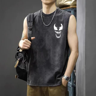 Sea.Tee เสื้อกีฬา เสื้อแขนกุด plus size ผ้าCotton 100% สบายและนุ่ม 'Venom' 3XL