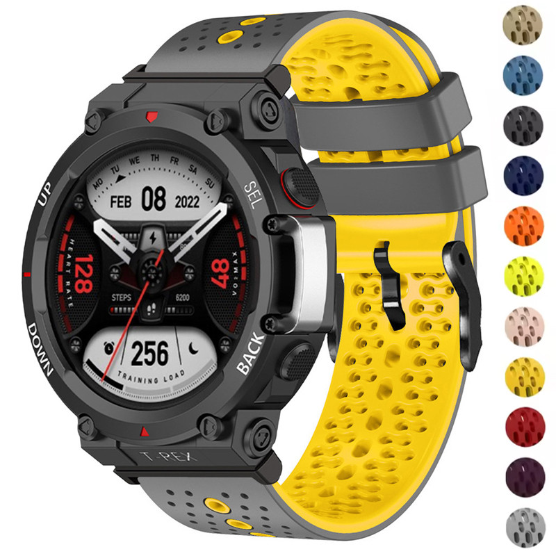 สายรัดซิลิโคนสําหรับ Huami Amazfit T-REX3 2 สมาร์ทสายนาฬิกาผู้หญิงผู้ชายสร้อยข้อมือสําหรับ Huami Amazfit T-Rex pro/2Ultra Correa