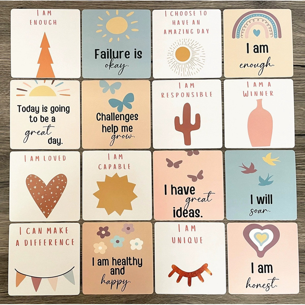 Kids Motivational Cards Affirmations, Self Esteem, Relaxation & More - รูปที่ 3