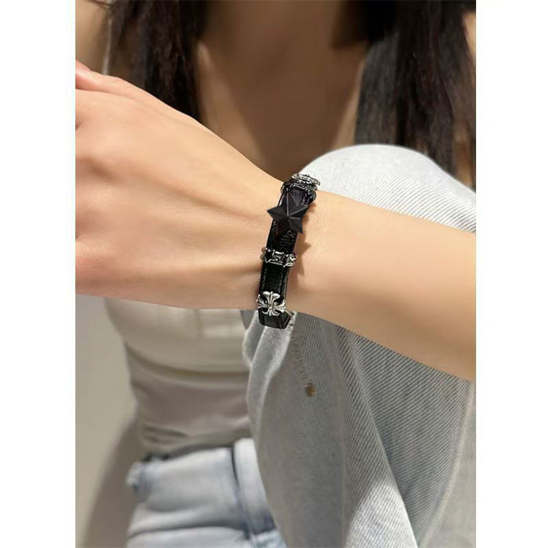 暗黑重工星星手链高级情侣手链男星星手环帅气手链礼物男友Diablo Heavy Industries Star Bracelet Senior Couple Bracelet Malesjhk23d.