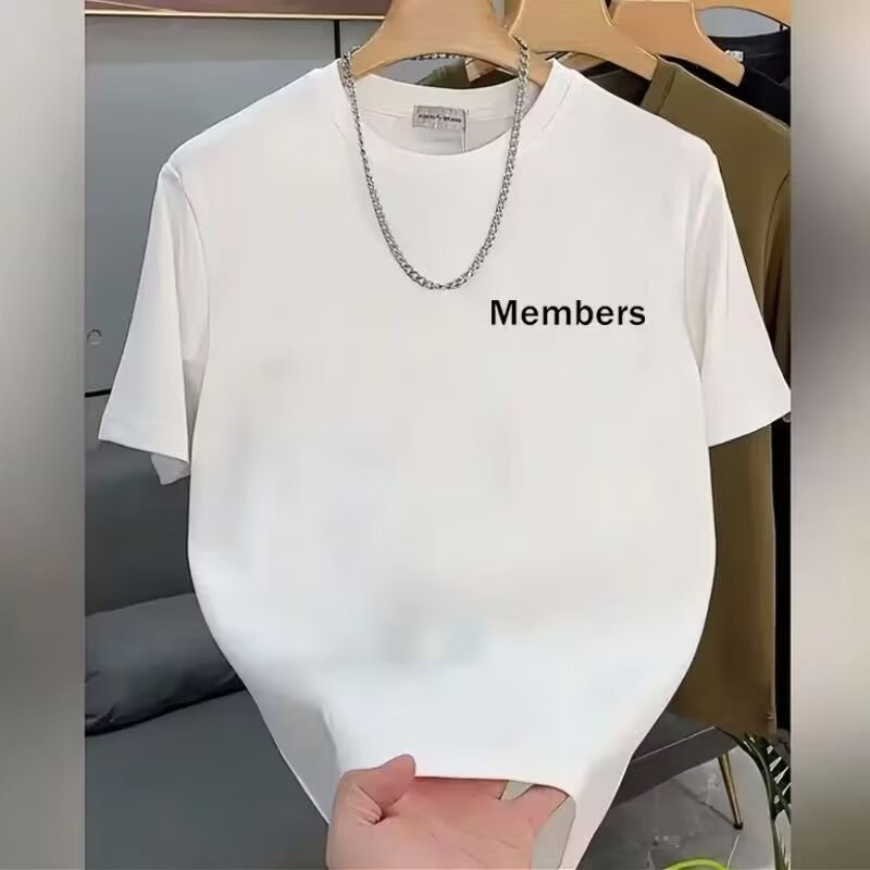 COD 2025P17 (Long Staple Pure Cotton 230g) D-556 Black/White/S-5XL Size new23 FD5V