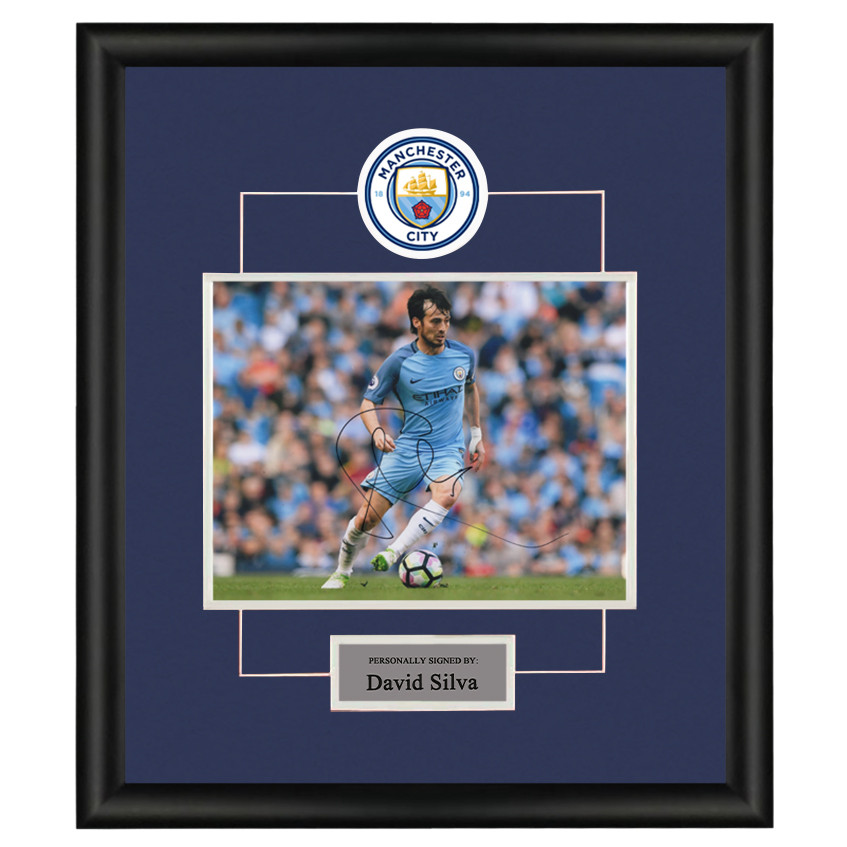 David Silva Manchester City Football Club พร้อมลายเซ็นพร้อมใบรับรอง One