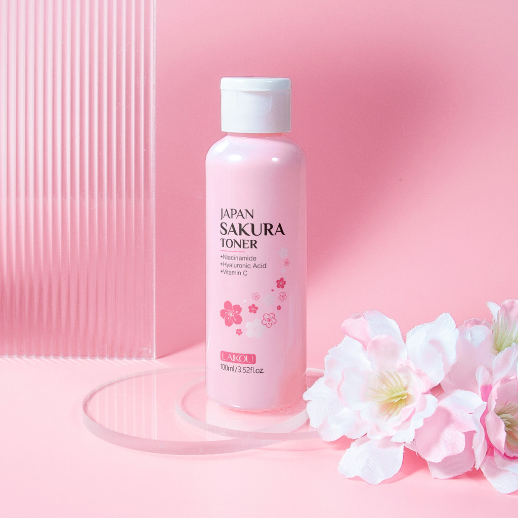 LAIKOU LAIKOU Cherry Blossom Toner 00ml Hydrating Moisturizing Toner ปรับสีผิวให้กระจ่างใส HF928
