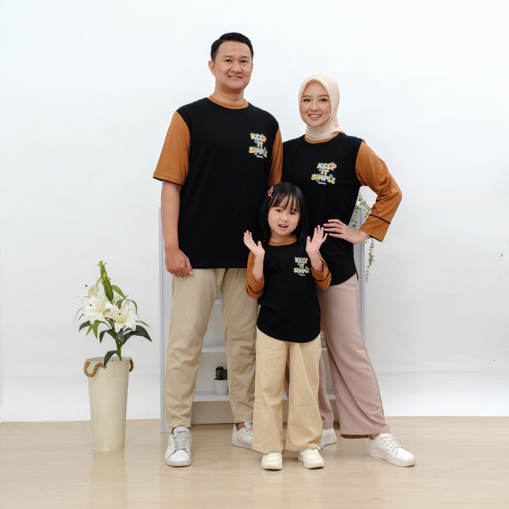 KATUN HAFLA Family Set Wear - Minime Series Family Couple T-Shirt - Cotton Comed 20s Womens Cotton C
