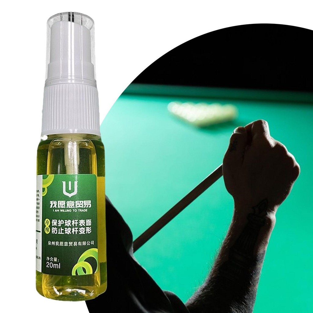 น้ำยาบำรุงและทำความสะอาด Cue Stick Pool Cue Maintenance Oil สำหรับมือใหม่