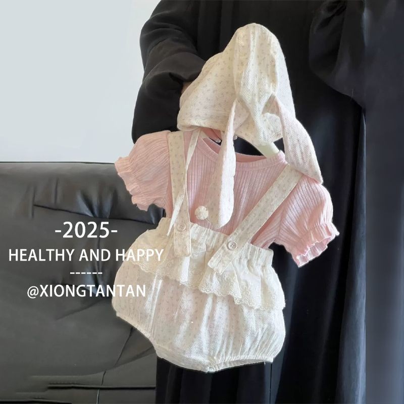 ข้อเสนอเวลาจำกัด! เสื้อผ้าเด็กฤดูร้อน Romper น่ารัก สบายตัว เหมาะสำหรับสวมใส่ออกนอกบ้าน