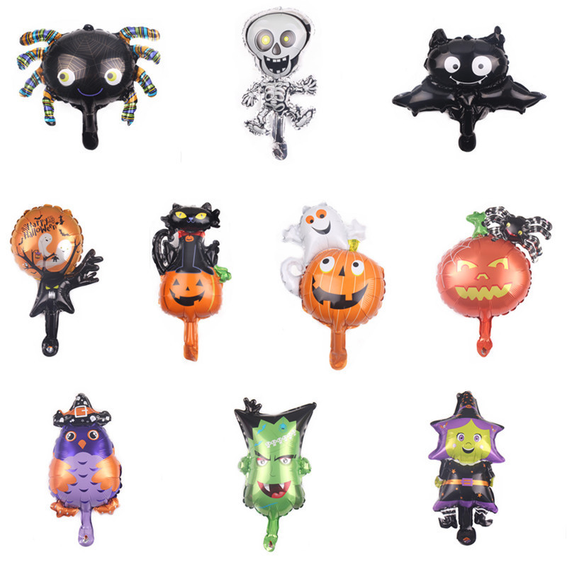 P25 (ขายส่งถูกสุด3 บาทเท่านั้น) ลูกโป่งฮาโลวีน แบบถือได้ มีลายเยอะมาก สินค้าพร้อมส่งในไทย ONE BAHT