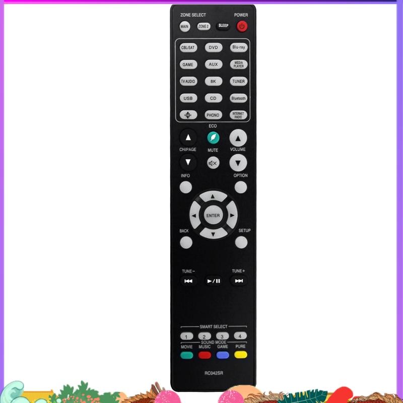 Super RC042SR เปลี่ยนรีโมทคอนโทรลสําหรับ 4K UHD Ultra HD AV ตัวรับสัญญาณระยะไกล SR6015 NR1711 SR5015