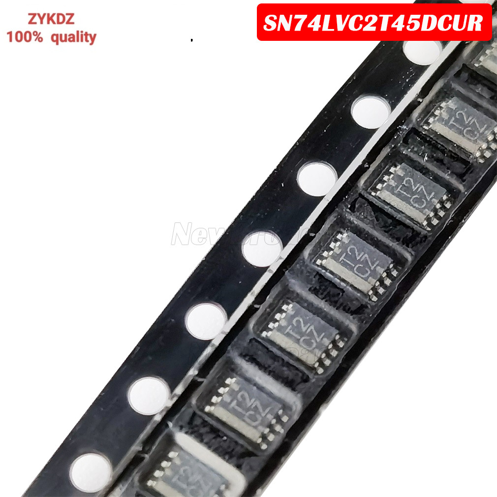 10PCS CT2Q CT2R T2CZ T2 CZ SN74LVC2T45DCUR SN74LVC2T45DCURG4 VSSOP8 Dual Power Bus Transceiver