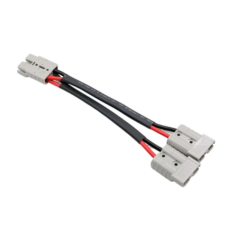 50 Amp Anderson Plug Connector Double Y Adaptor 6mm Cable สําหรับ Anderson ที่เชื่อถือได้