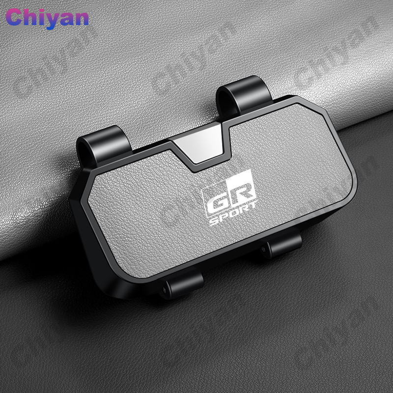 มัลติฟังก์ชั่Goatskinของแท้หนังรถติดตั้งแว่นตาแว่นตากันแดดแว่นตาบังแดดกล่องเก็บสําหรับToyota RC RS P