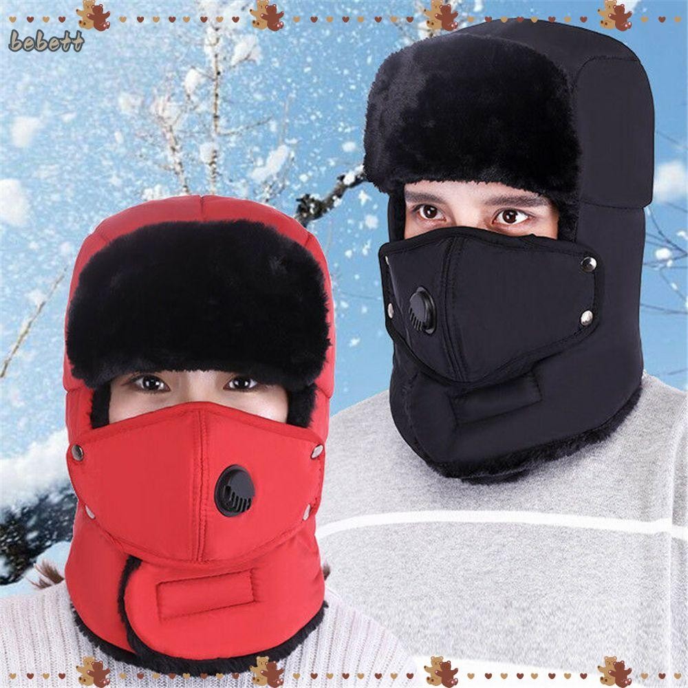 BEBETTERM Trapper Hat Warm Ushanka Cotton Cossack Fur