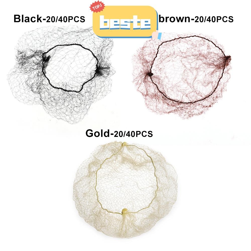 Beste 20/40 ชิ้น ตาข่ายสำหรับวิกผมผู้หญิง แฟชั่น อุปกรณ์ตกแต่งผมแบบบัลเล่ต์