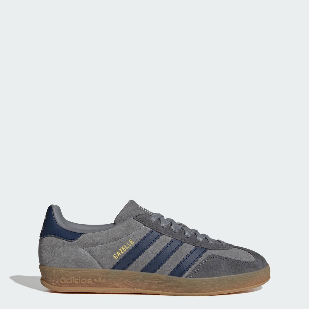 adidas ไลฟ์สไตล์ รองเท้า Gazelle Indoor ผู้ชาย สีเทา JQ8397