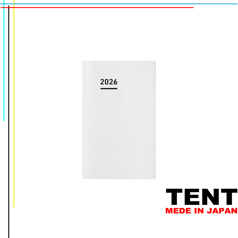 Kokuyo Jibun Techo Diary Mini 2026 Monthly Weekly B6 Slim Refill - Starts November 2025