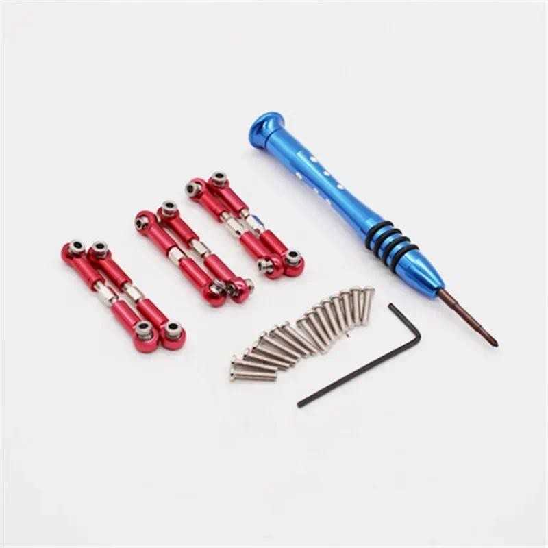 6 ชิ้นสําหรับ Wltoys A949 A959 A969 A979 K929 อะไหล่อัพเกรดโลหะแบริ่งดึง Rod Servo Link A959-03