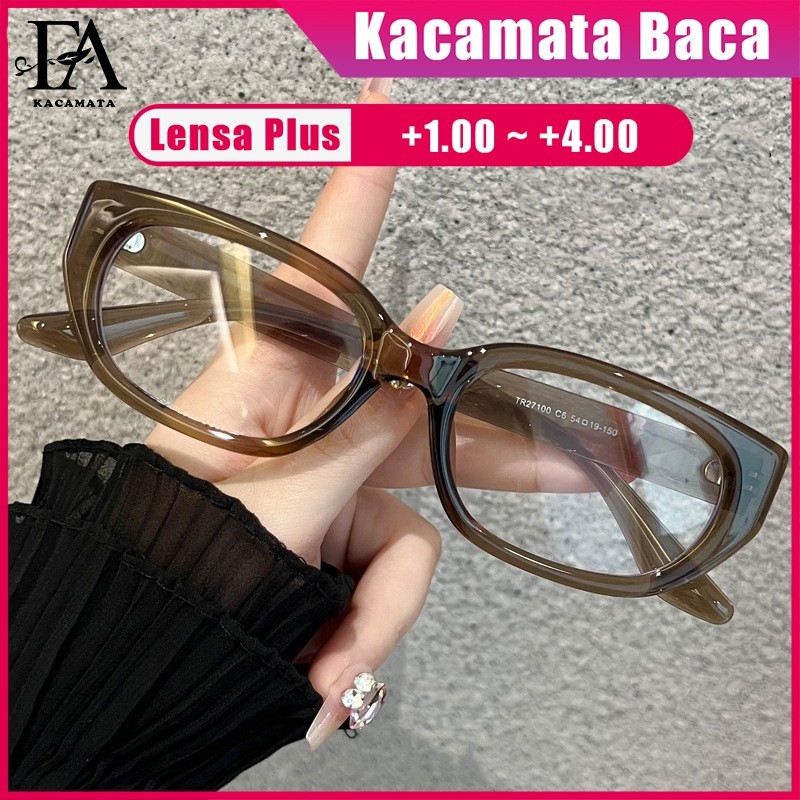 MATA BLUERAY ผู้หญิง Cat Eye แฟชั่นกรอบป้องกันรังสีแว่นตา TR27100