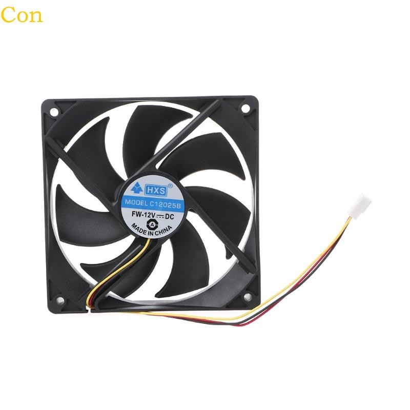 Con 120 มม.พัดลม CPU Cooler หม้อน้ํา 12V DC Brushless 12025 120x120x25 มม.สําหรับ PC