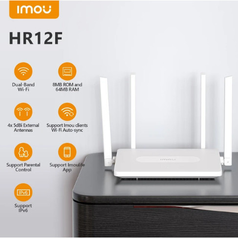 IMOU (HR12F) Wi-Fi ROUTER AC1200 Dual Band เราเตอร์ไวไฟ รับประกัน 2 ปี