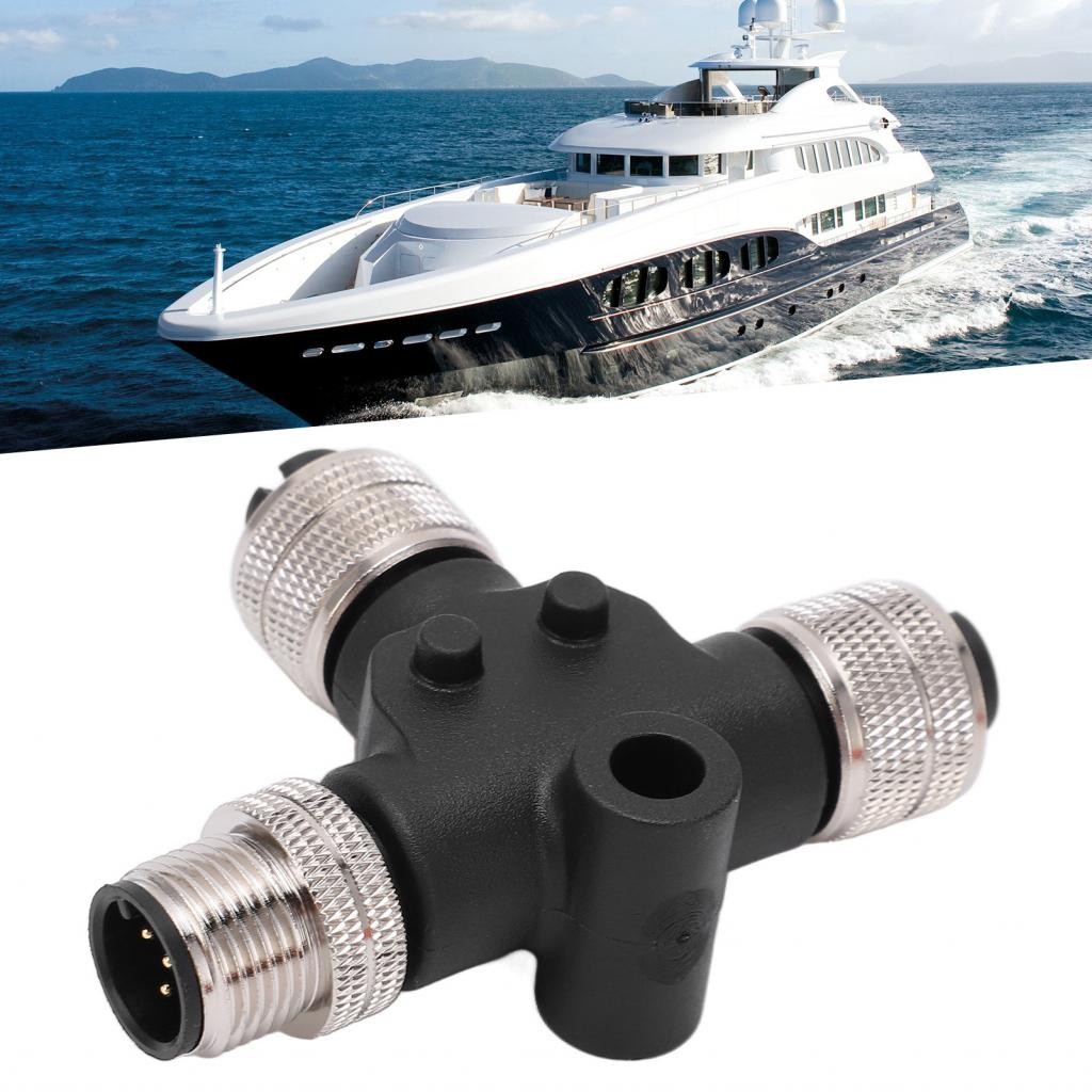 Lemendhk Tee Connector 5 Pin IP67 กันน้ําสําหรับ NMEA 2000 เครือข่ายเครือข่ายพร้อม Lowrance Simrad N