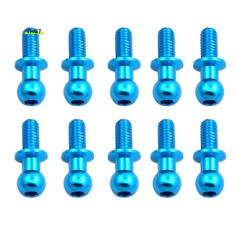 Belinda710Pcs M3 โลหะ Hex Ball หัวสกรูสําหรับ TT01 TT02 D5 1/10 RC Drift รถอะไหล่ Universal