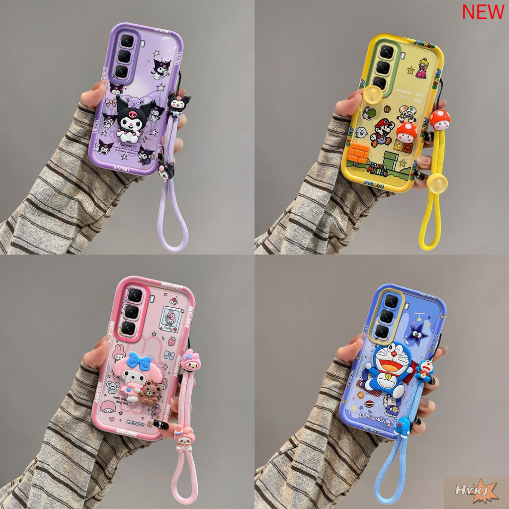 เคส INFINIX HOT 60 PRO HOT 60 PRO + น่ารัก Anti fall อะนิเมะการ์ตูน TPU เคสโทรศัพท์ซิลิโคนอ่อนนุ่มYXML